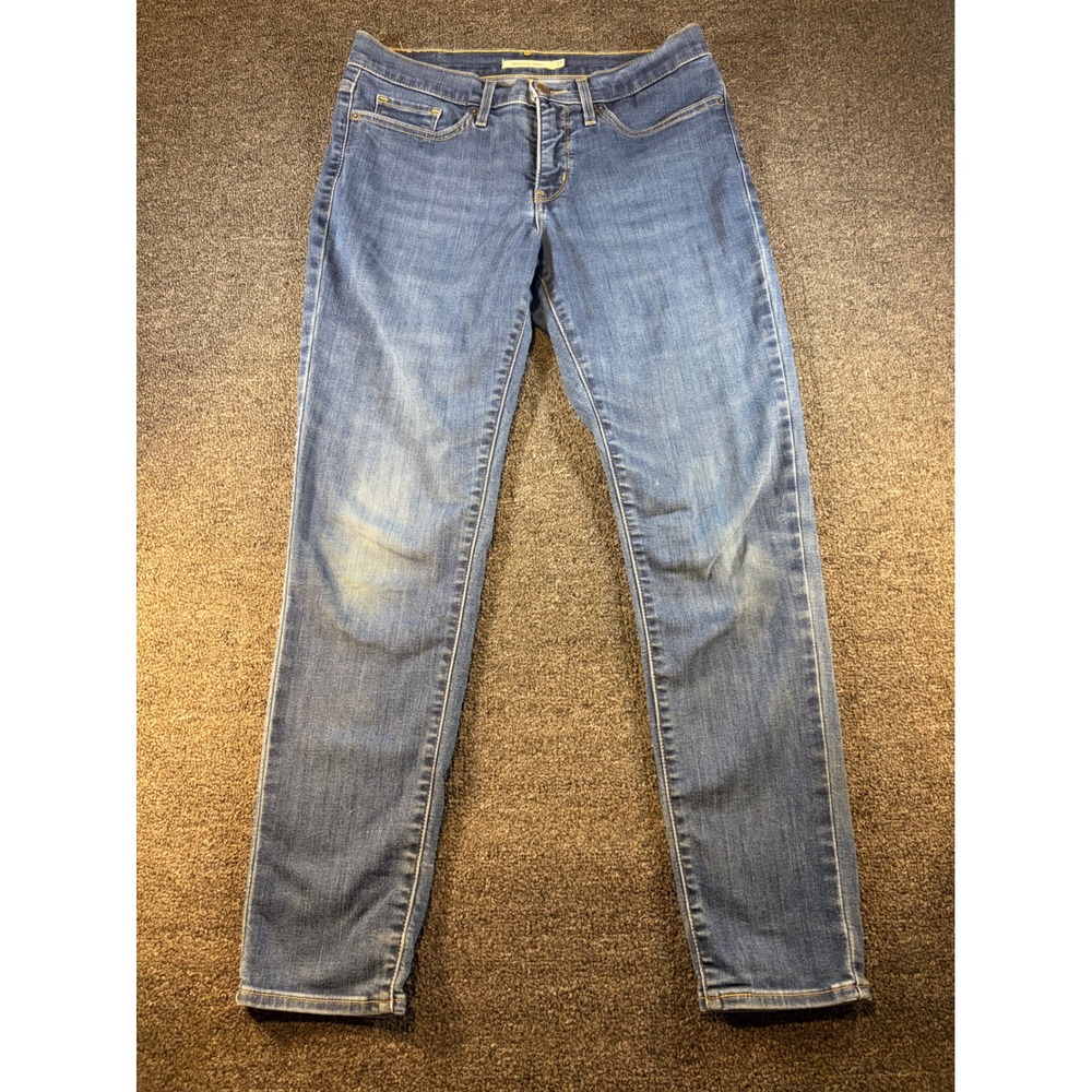 Levis 311 Shaping Skinny Jeans Womens 27 Medium Wash Blue Denim Mid Rise Stretch - Picture 1 of 8